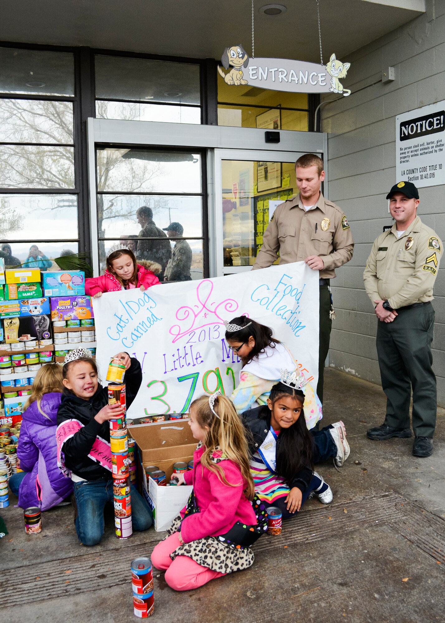 The group broke previous records for food collected with a total of 3,792 cans. (U.S. Air Force photo by Rebecca Amber)