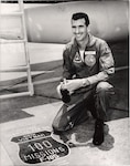 On 12 April 1967, Col. Mike Gilroy flew his 100th mission in the F105F Wild Weasel. (Courtesy photo)