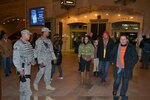 New York Army National Guard Sgt. Wayne Stevens, at right, and Senior Airman Steven Jones walk the concourse of Grand Central Terminal here on Thanksgiving Day 2012 as a presence patrol in support of the Metropolitan Transportation Authority Police. The troops are serving with the New York National Guard's standing security force in the city, Joint Task Force Empire Shield. Members of the National Guad's Joint Task Force Empire Shield regularly augment and support law enforcement agencies across New York City at transportation hubs. (U.S. Army photo by Ubon Mendie)