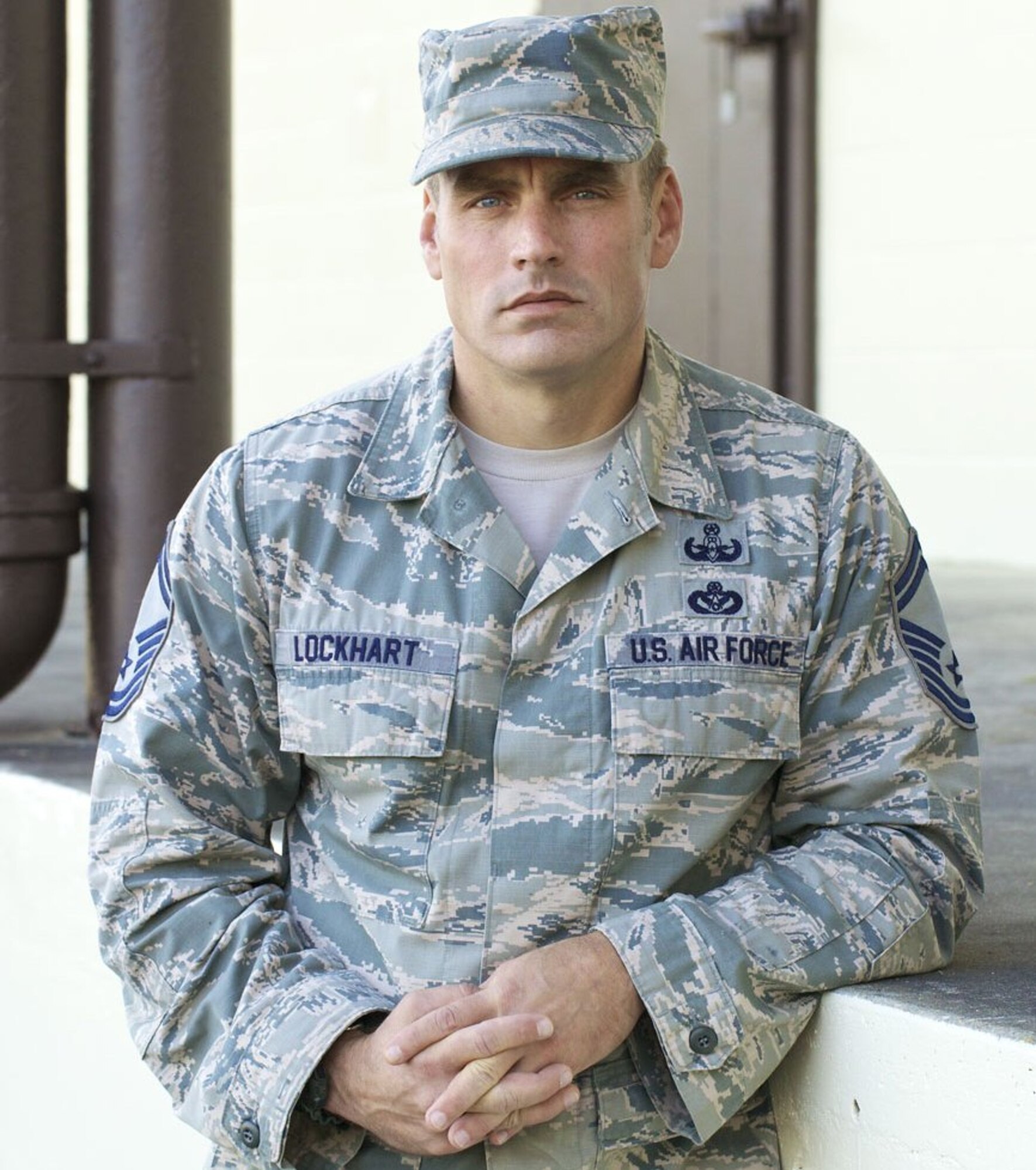 TYNDALL AIR FORCE BASE, Fla. - Senior Master Sgt. Ed Lockhart is the winner of the EOD Masterblasters Active Duty Military Explosive Ordnance Disposal Technician of the Year award. As the EOD training and operations program manager at the Air Force Civil Engineer Center's Tyndall Detachment, Lockhart oversees training programs for 1,400 EOD Airmen and more than 4,000 joint service EOD troops. (U.S. Air Force photo/Eddie Green)