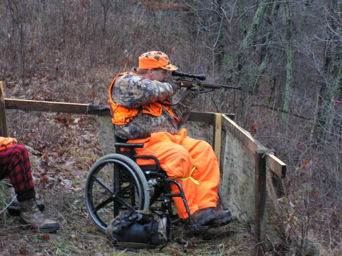 For over ten years the Corps of Engineers at Raystown Lake and The National Wild Turkey Federation have partnered to provide hunters with mobility limitations an opportunity to get back into the woods and hunt once again.