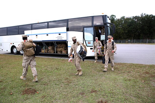 Marines with Marine Air Control squadron 2, Detachment A, arrived back in Fightertown from a five-month deployment to Camp Leatherneck, Afghanistan, Nov. 23. During this deployment, the Marines supported the 2nd Marine Air Wing by focusing their efforts to make sure that 2nd MAW had the necessary airfield clarity for operations.