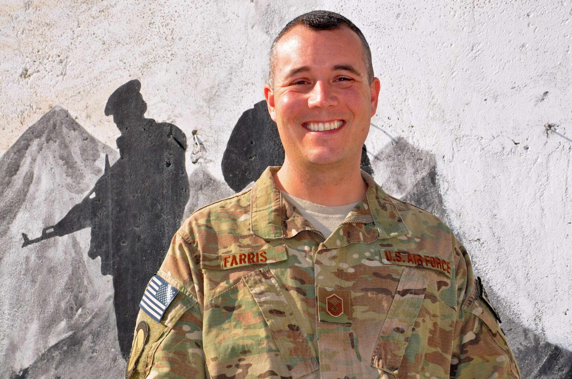 Master Sgt. Tim Farris, NATO Air Training Command-Afghanistan maintenance advisor, received a phone call from President Barack Obama on Thanksgiving, Nov. 28, 2013, to thank him for his service and dedication as he nears completion of a year-long deployment to Kabul, Afghanistan. As a maintenance advisor to the Afghan Air Force, Farris is responsible for training and advising the members of the AAF as they move towards creating a sustainable and independent air force. (U.S. Air Force photo/Capt. Anastasia Wasem)