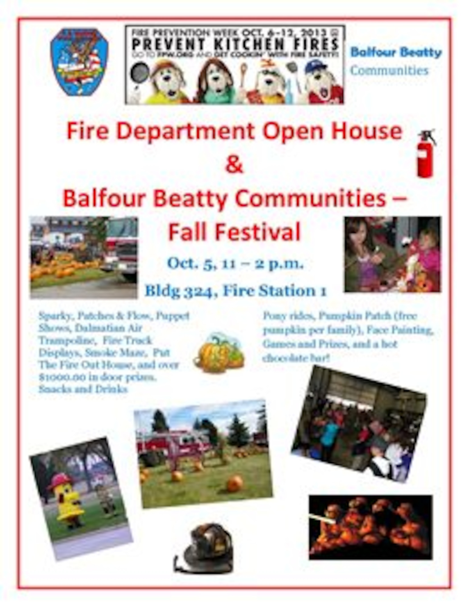 90th Civile Engineer Squadron Fire Department Open House Advertisement