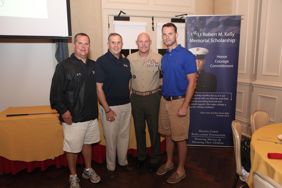 Sgt. Maj. Micheal P. Barrett, the 17th Sergeant Major of the Marine Corps, attends the Marine Corps Scholarship Foundation Reception in honor of 1st Lt. Robert M. Kelly at the Army Navy Country Club, in Arlington, Va., on Sept. 30, 2013. (U.S. Marine Corps photo by Sgt. Marionne T. Mangrum)