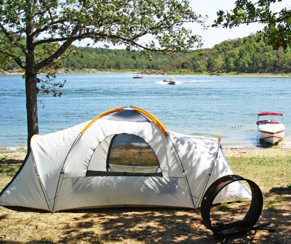 Eufaula Lake campsite.