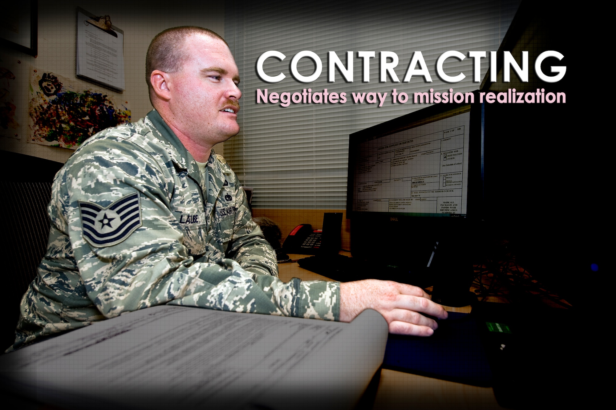 Air Force Contracting must balance fulfilling the service?s mission with upholding statutory law, the Federal Acquisition Regulation, and other Air Force policy and guidance. (U.S. Air Force photo illustration/Staff Sgt. Benjamin W. Stratton)