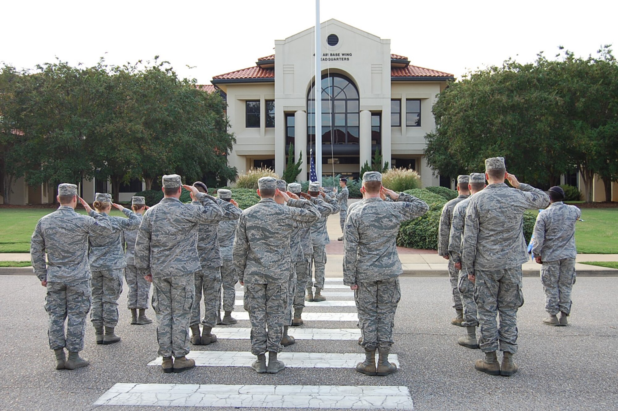 Maxwell Air Force Base Airman Leadership School class 13-7 conducting retreat, Oct. 3. Despite budgetary constraints, ALS is continuing here throughout the government shutdown. (Courtesy photo)