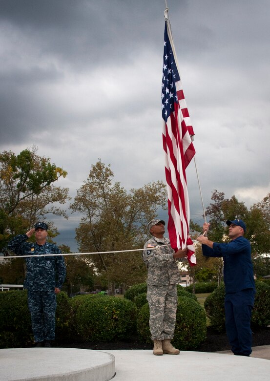 The Flag being presented during the National Anthem of the 87th