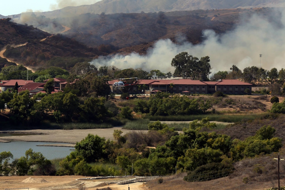 Fire burns in the Lake ONeill vicinity on Camp Pendleton Oct.5.