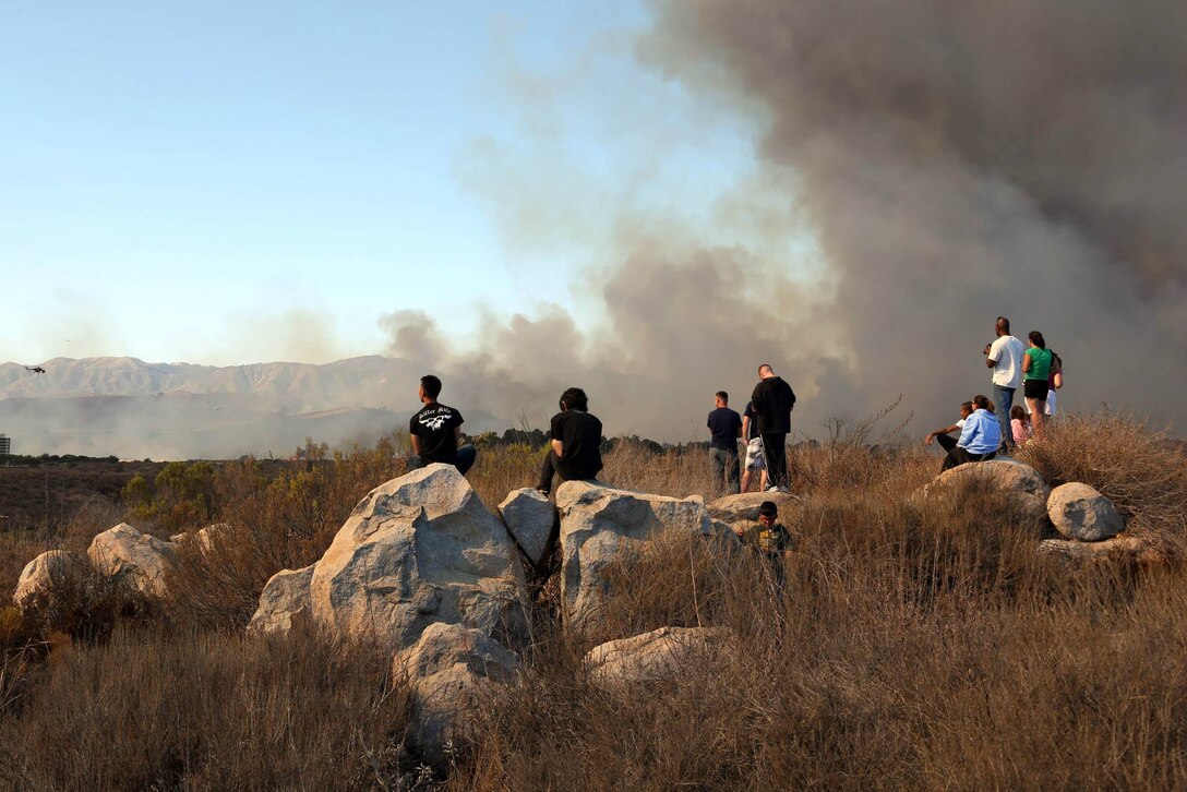 Fire burns in the Lake ONeill vicinity on Camp Pendleton Oct.5.