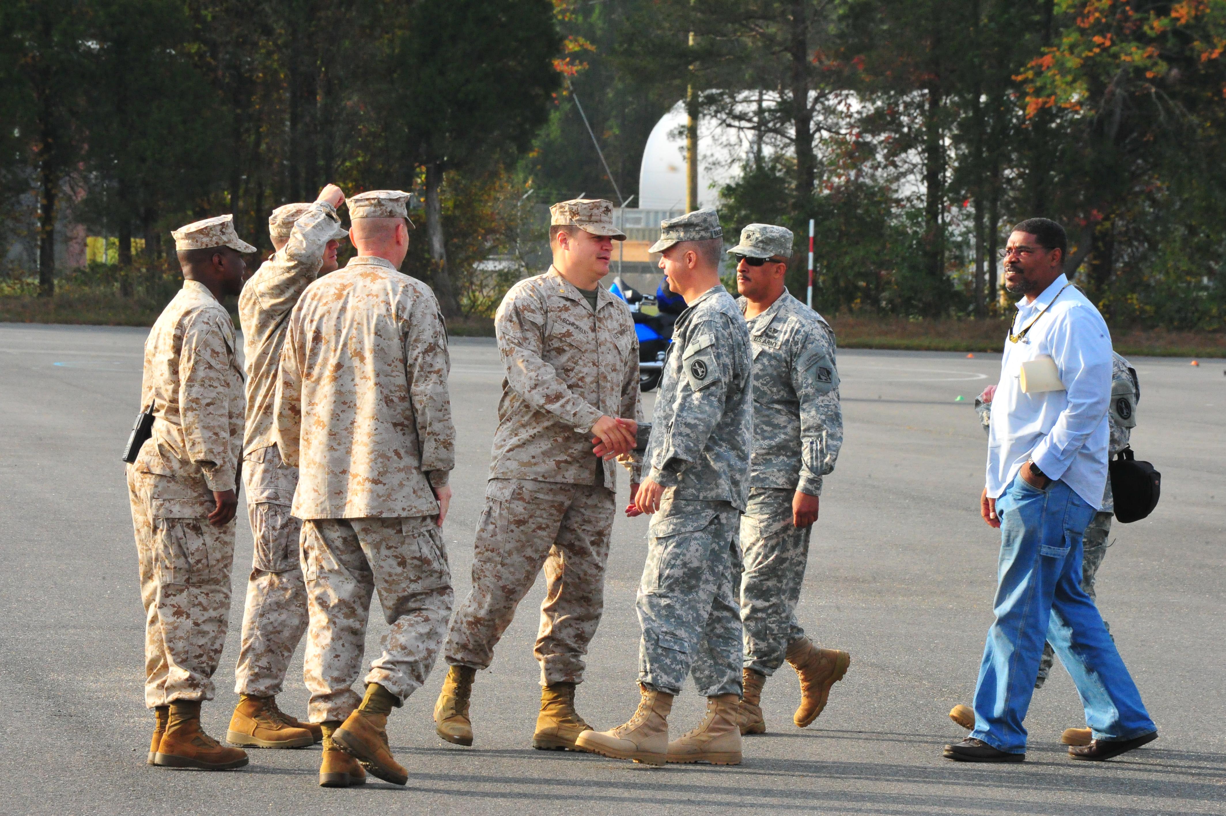 Interservice officers tour Camp Upshur > Marine Corps Base Quantico > News Article Display
