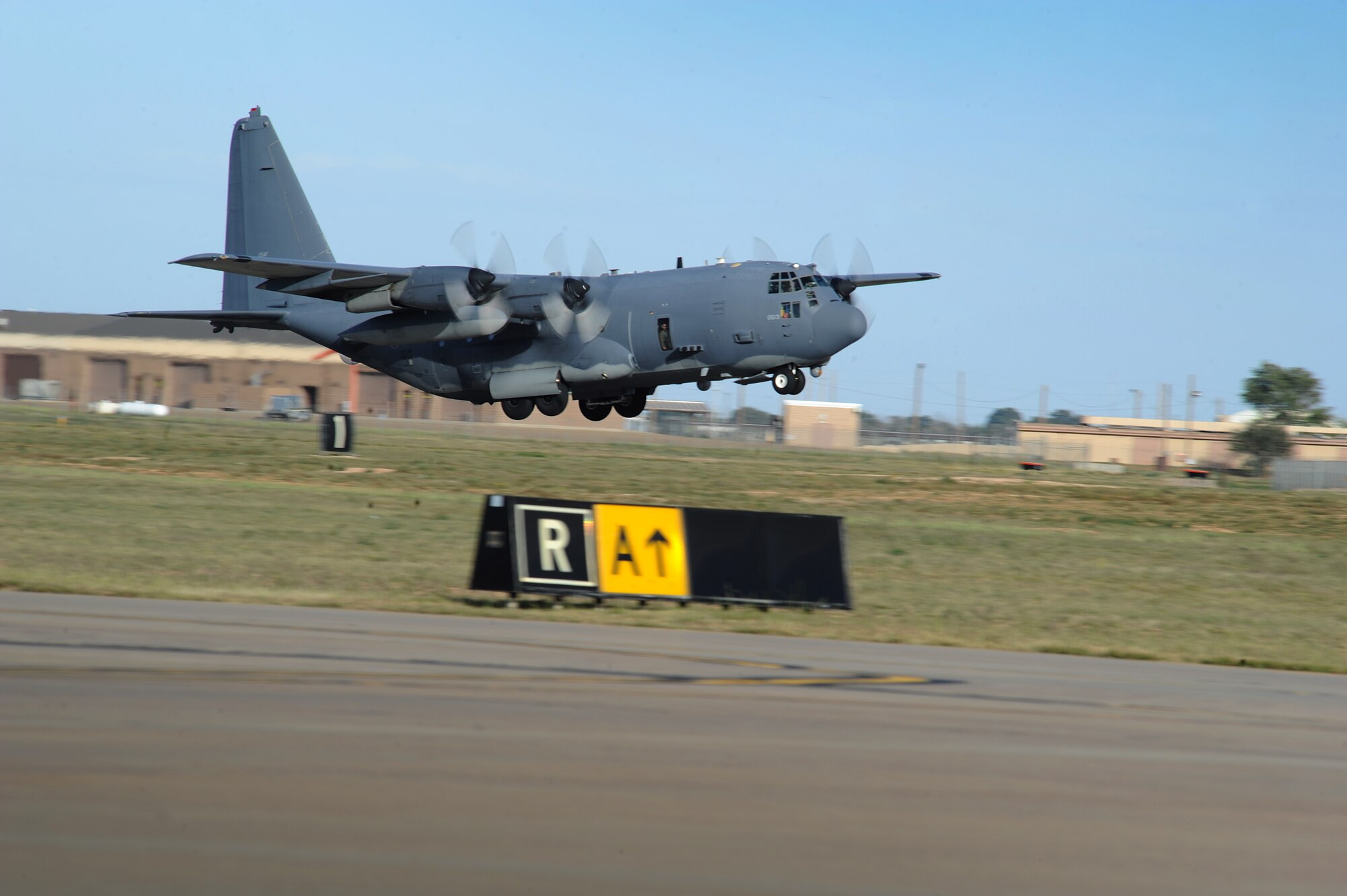 Air crews from Hurlburt Field, Fla., arrive at Cannon Air Force base, N.M. Oct. 3. Air frames from the 1st Special Operations wing were relocated to Cannon in an effort to protect government assets in the wake of Tropical Storm Karen. (U.S. Air Force photo/ Senior Airman Ericka Engblom)