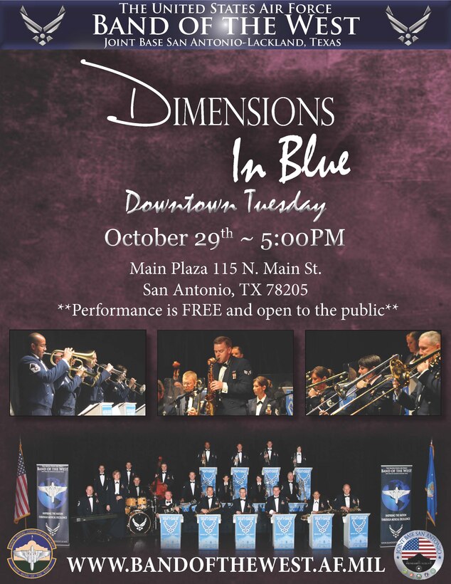 Dimensions in Blue Downtown Tuesday Flyer