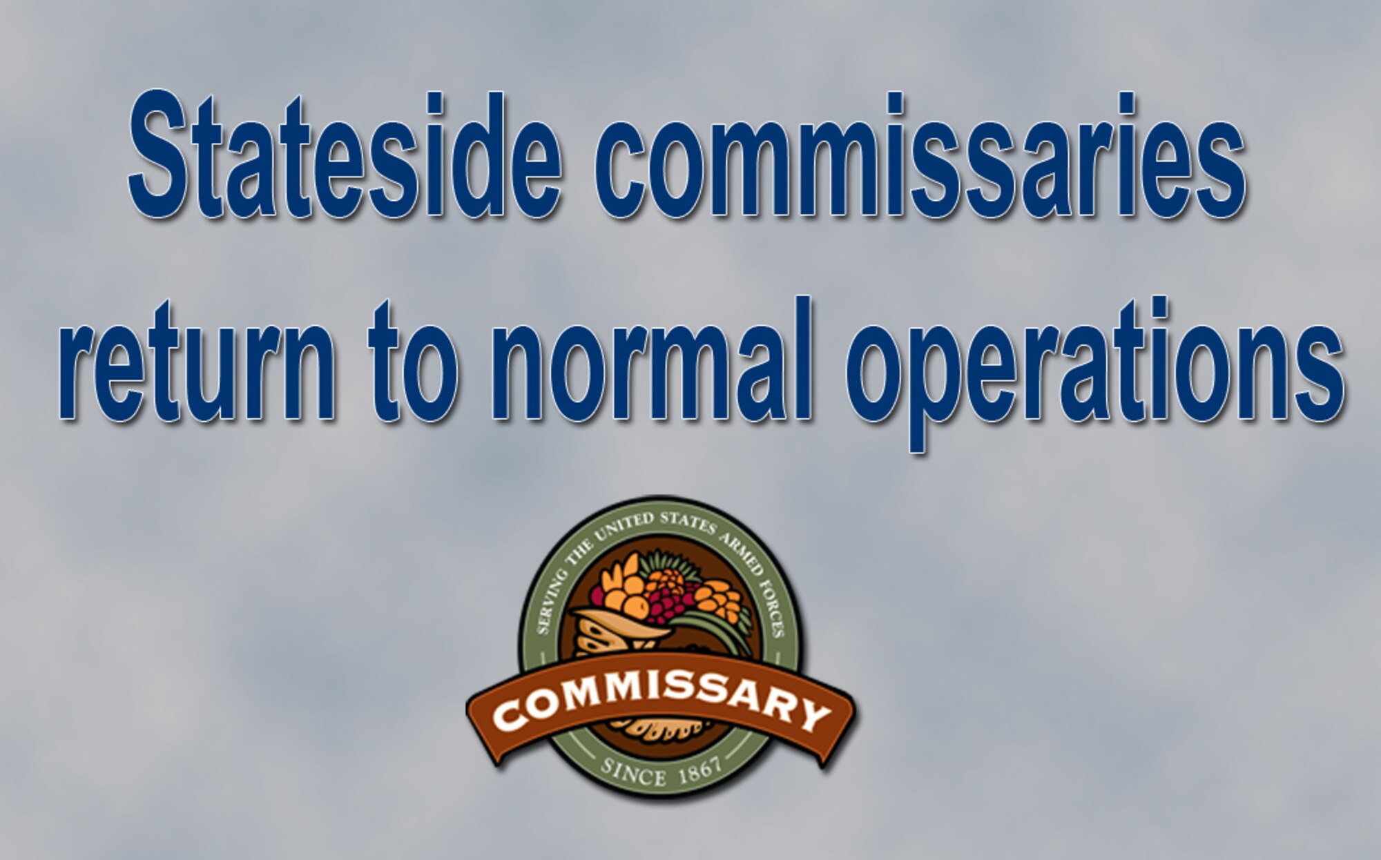 Stateside commissaries that closed due to the government shutdown will resume normal operations Oct. 7, the Defense Commissary Agency announced on their website today. 

Stores normally closed on Mondays will reopen for business on their next scheduled operating day.
