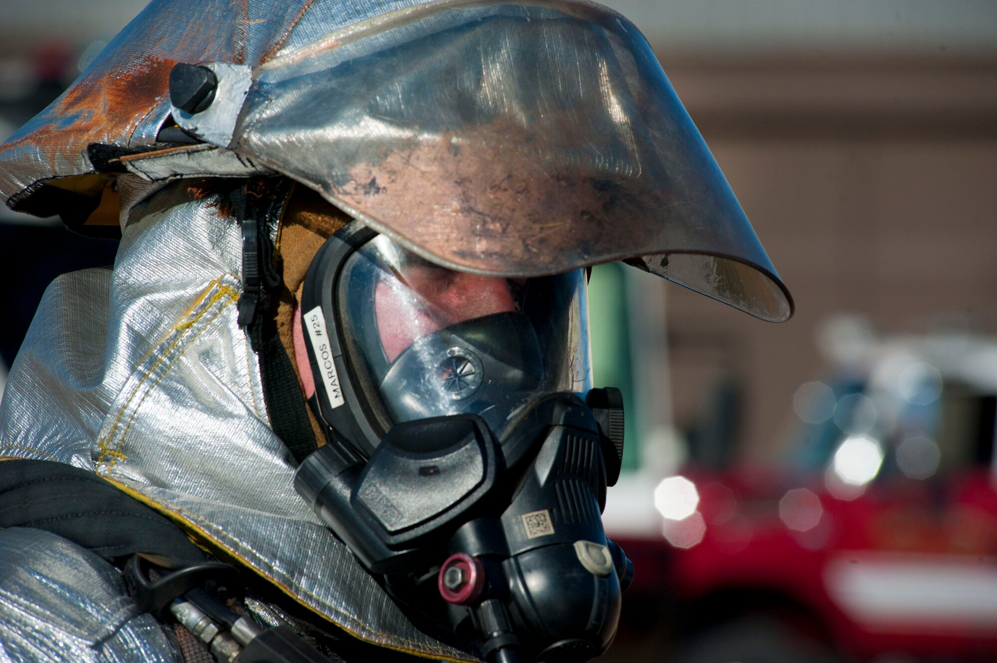 Firefighters from Sheppard conduct egress training Sept. 26, 2013. Egress training is meant to simulate extraction of a downed pilot in a hazardous situation. (U.S. Air Force photo by Airman 1st Class Jelani Gibson)