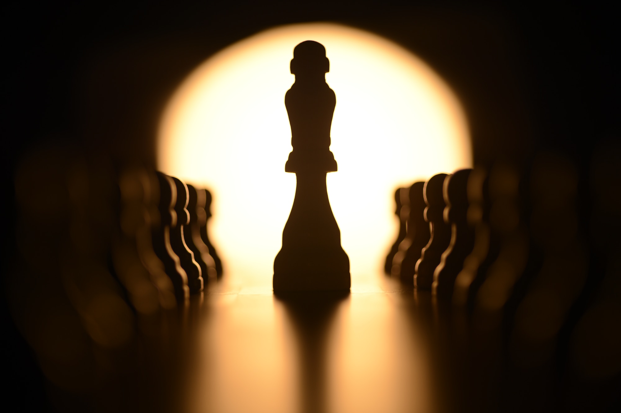 Chess is a game of strategy where two people battle on a checkered game board with 16 pieces each. (U.S. Air Force photo by Airman 1st Class Krystal M. Jeffers/Released)