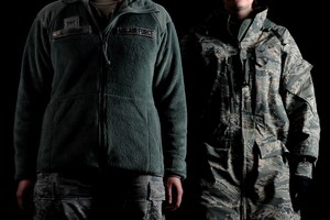 There are many cold-weather uniform combinations for Service members, and it can be easy to wear unauthorized items or authorized uniform items incorrectly. It is every Service member’s responsibility to educate themselves on correct uniform standards. (U.S. Air Force photo illustration by Airman Areca T. Wilson/Released)                                                                                                                                                                                                                                                                                                                                                                                         