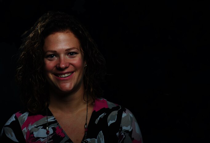 Jessica Newbury poses for a picture Oct. 9, 2013, at Joint Base Charleston – Air Base, S.C. Newbury joined the United States Navy in 2003 and served for eight years as a machinist mate before her medical retirement. Newbury is a breast cancer survivor and continues to be an inspiration for those that know her and her story.  (U.S. Air Force photo/ Airman 1st Class Chacarra Neal)