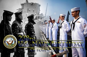 Happy Birthday Navy!

(U.S. Air Force graphic/Airman 1st Class Michael Reeves)