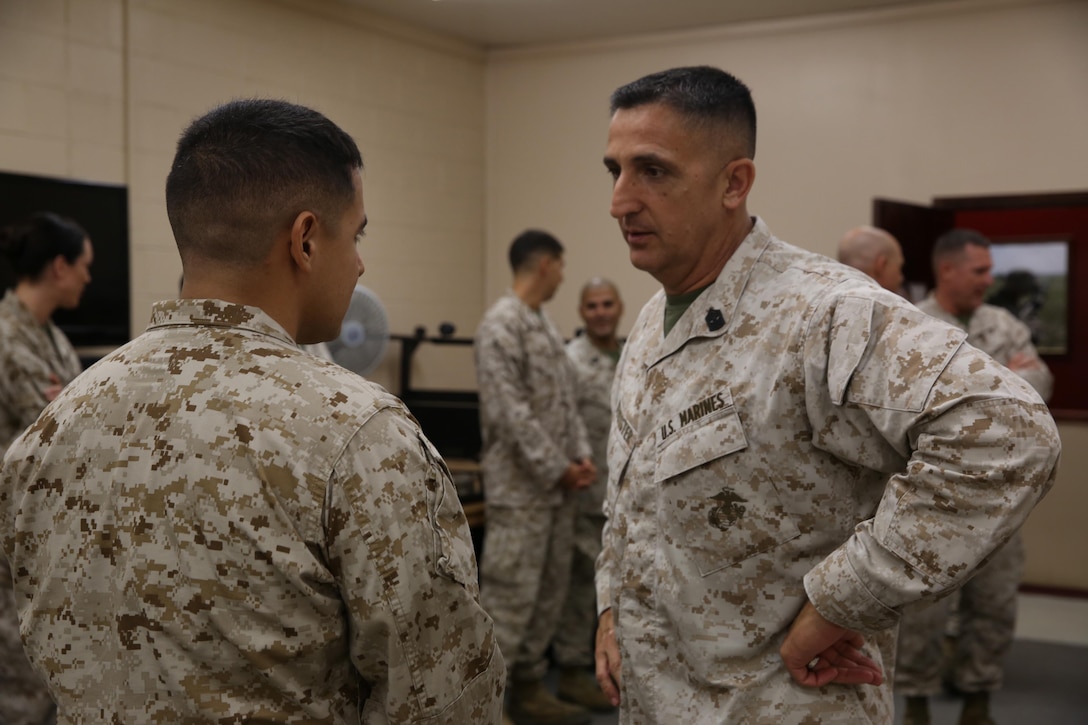 CLR-27 mortarman awarded Purple Heart Medal