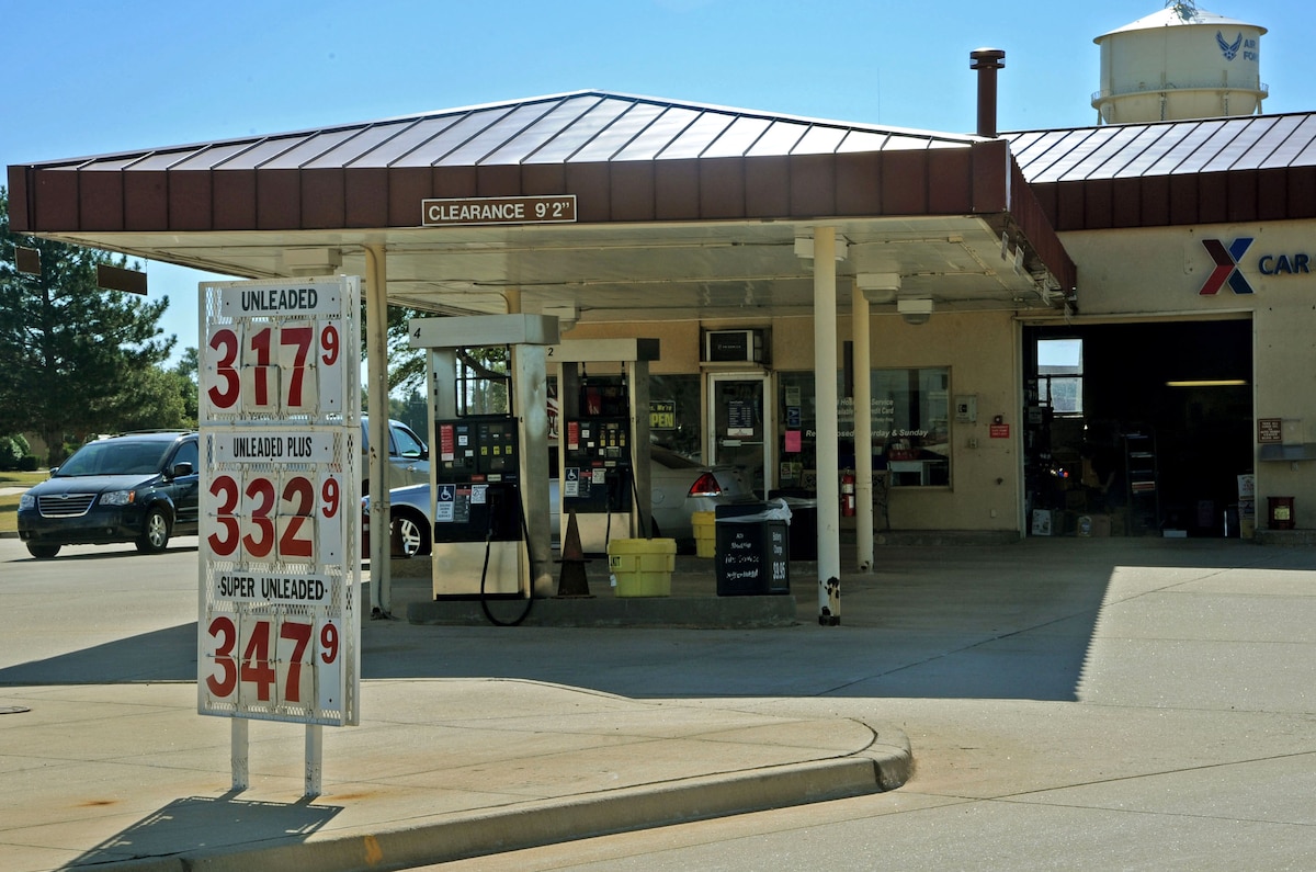 Changes at the base exchange gas station > Vance Air Force Base