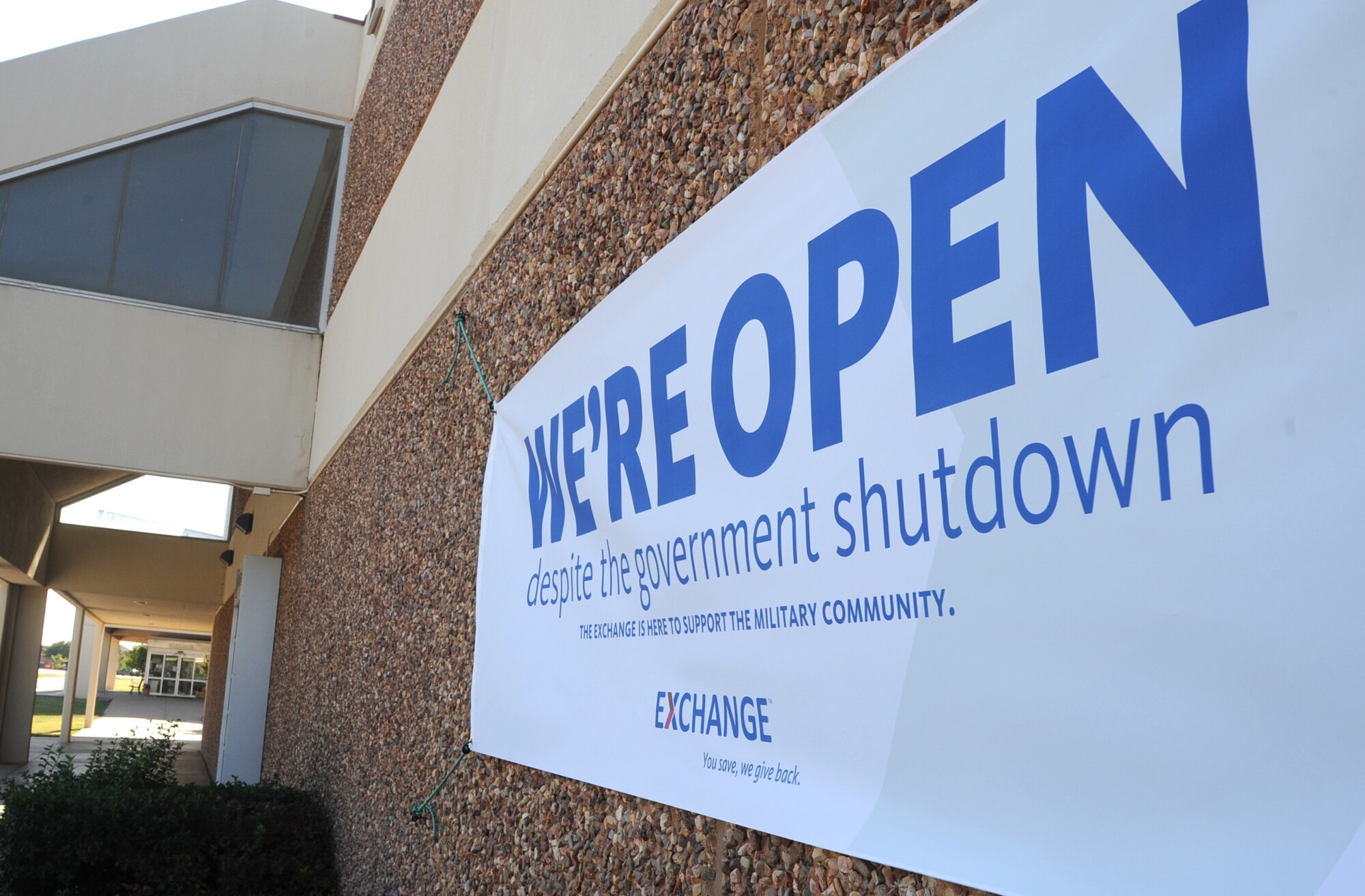 The Vance Exchange has remained open throughout the government shutdown. Government civilian paychecks and PCS moves have not fared as well. (U.S. Air Force photo/ Senior Airman Frank Casciotta)