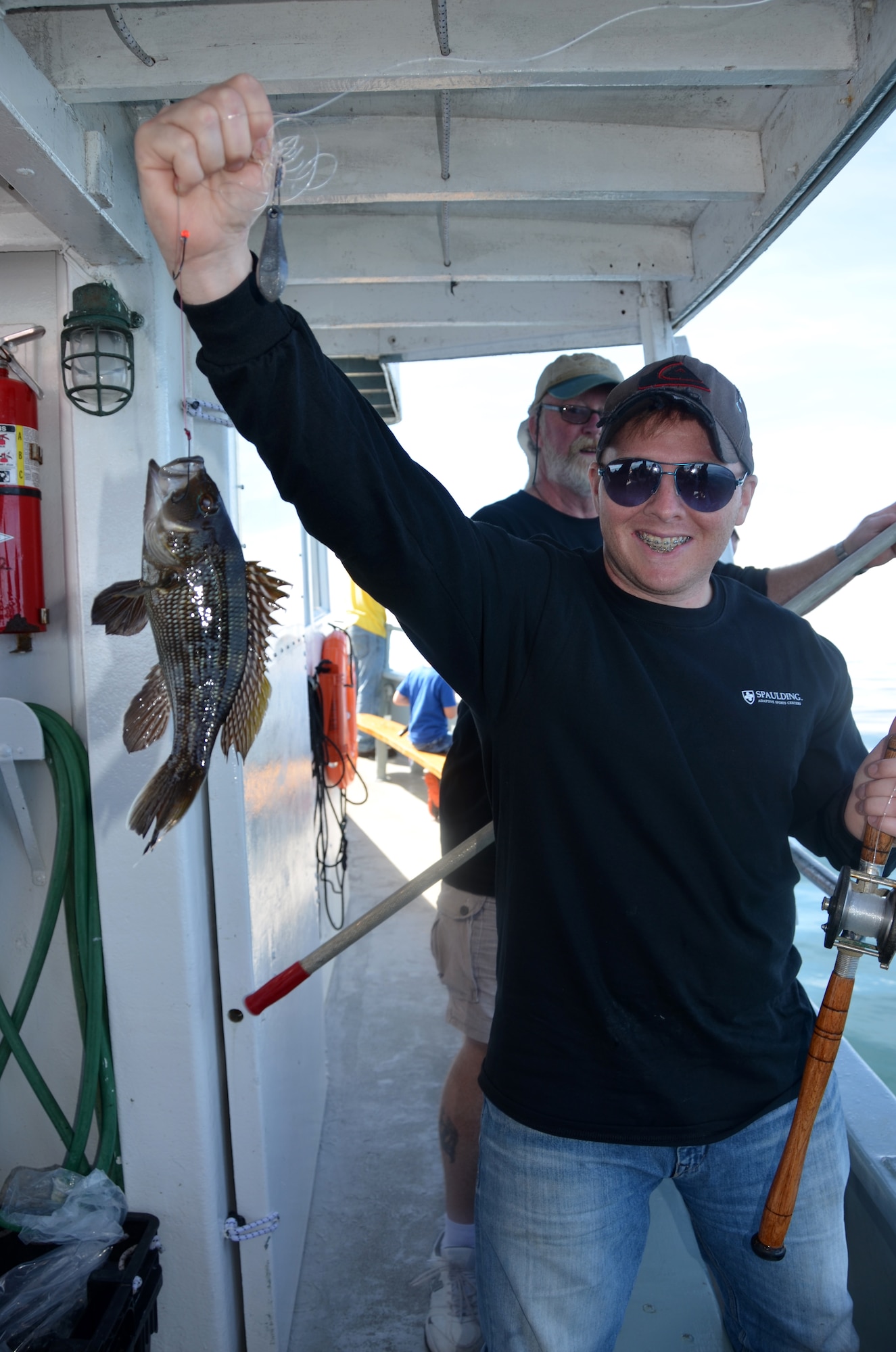 On Sept. 16, Lt. Col. Charles “Chip” Carroll hosted 27 wounded veterans aboard his fishing boat in Cape Cod. Lt. Col. Carroll been to more than 30 countries and has been involved in countless humanitarian and contingency responses and yet he manages to synch not only his Air Force and Family life but also his life as a boat Captain. (U.S. Air Force photo/SSgt. Kelly Galloway)