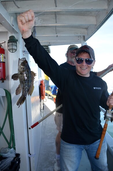 On Sept. 16, Lt. Col. Charles “Chip” Carroll hosted 27 wounded veterans aboard his fishing boat in Cape Cod. Lt. Col. Carroll been to more than 30 countries and has been involved in countless humanitarian and contingency responses and yet he manages to synch not only his Air Force and Family life but also his life as a boat Captain. (U.S. Air Force photo/SSgt. Kelly Galloway)