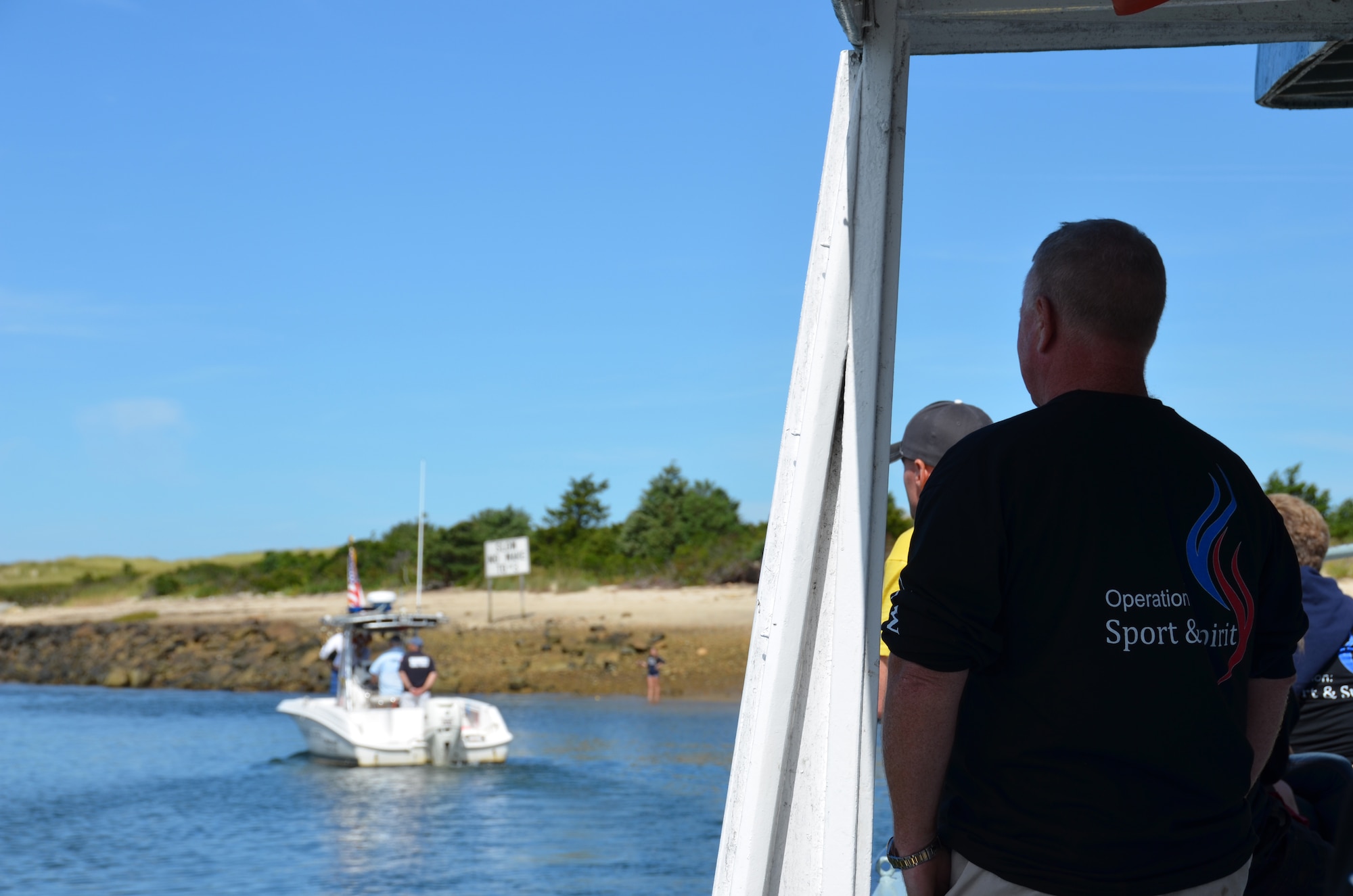 On Sept. 16, Lt. Col. Charles “Chip” Carroll hosted 27 wounded veterans aboard his fishing boat in Cape Cod. Lt. Col. Carroll been to more than 30 countries and has been involved in countless humanitarian and contingency responses and yet he manages to synch not only his Air Force and Family life but also his life as a boat Captain. (U.S. Air Force photo/SSgt. Kelly Galloway)