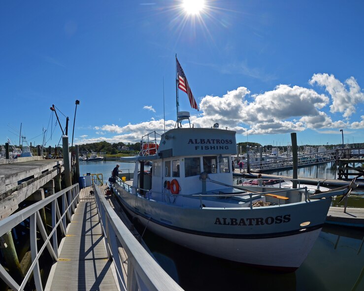 On Sept. 16, Lt. Col. Charles “Chip” Carroll hosted 27 wounded veterans aboard his fishing boat in Cape Cod. Lt. Col. Carroll been to more than 30 countries and has been involved in countless humanitarian and contingency responses and yet he manages to synch not only his Air Force and Family life but also his life as a boat Captain. (U.S. Air Force photo/SSgt. Kelly Galloway)