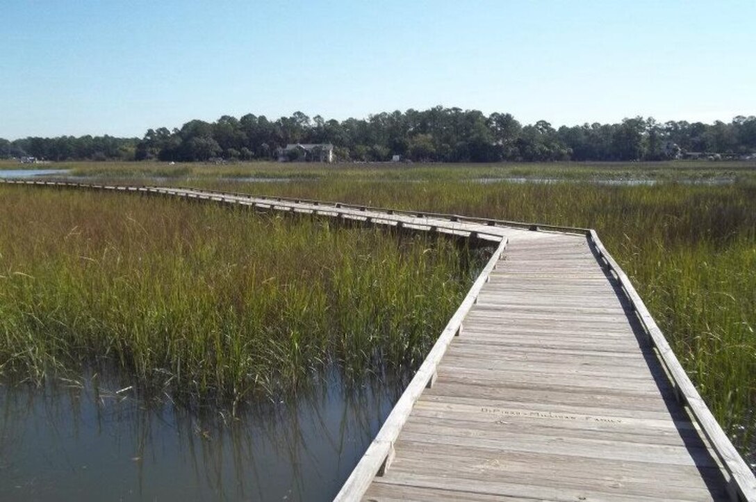 A publicly-accessible dock at the Oatland Island Wildlife Center in Savannah, Ga.