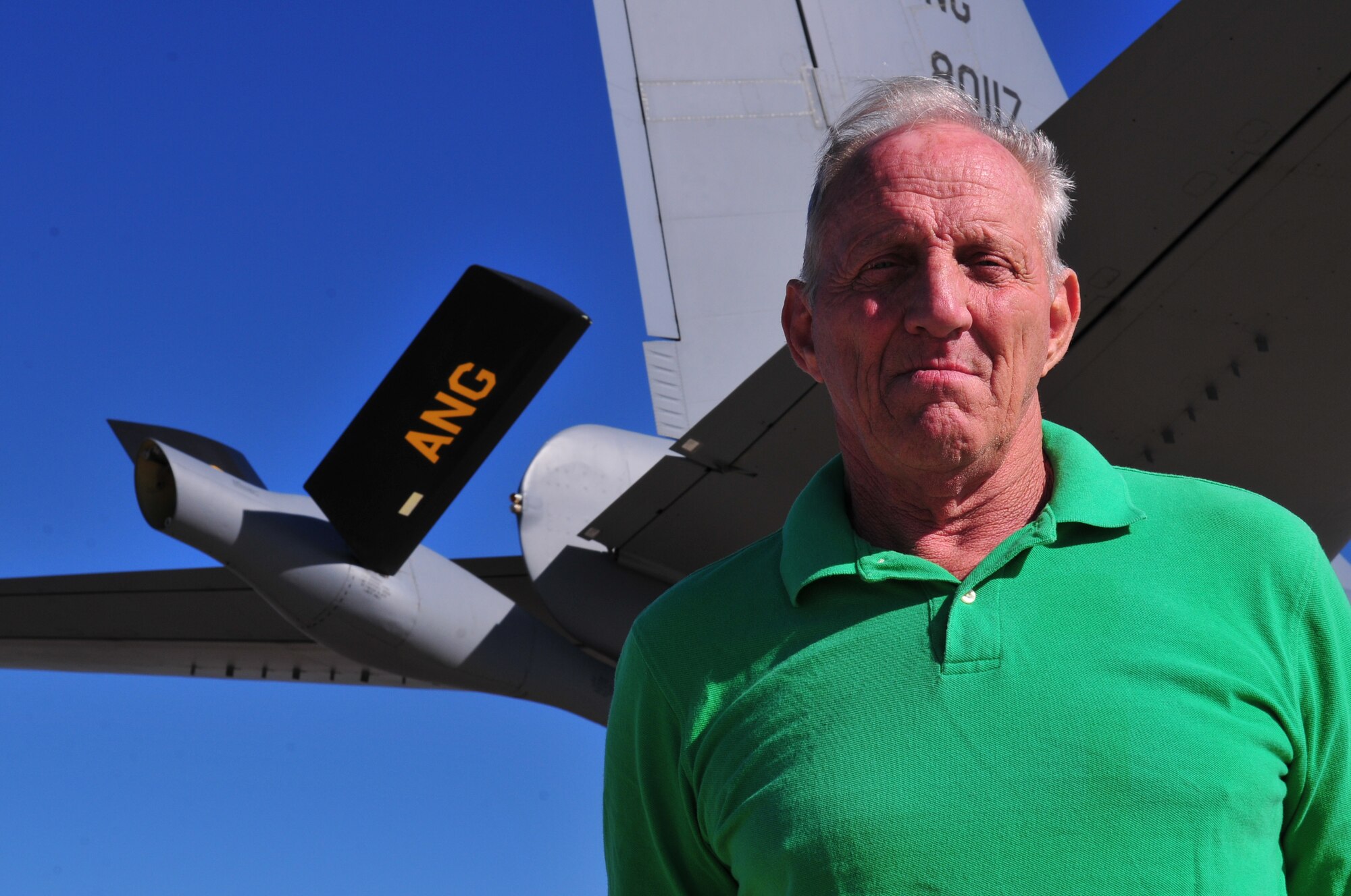 U.S. Air Force Retired Master Sgt. Robert Bragg and Sgt. Tom Lacey are reunited with a KC-135R/T Aircraft September 24, 2013. Bragg and Lacey performed ground maintenance on this particular KC-135R/T as early as 1967 while stationed at Beal AFB, California. The two recalled memories and shared stories with their counterparts from the 171st Air Refueling in Pittsburgh PA.  where the aircraft is still in service today. 44 years have passed since Bragg and Lacey saw each other last. Bragg learned the 171st Air Refueling Wing had the KC-135R/T he once maintained while attending an airshow near Pittsburgh, PA. Bragg posted a story on a KC-135Q website where Lacey found it. Lacey shorty contacted the 171st Public Affairs office and requested if the two could visit the base. (U.S. Air National Guard photo by Tech. Sgt. Shawn Monk/Released)   