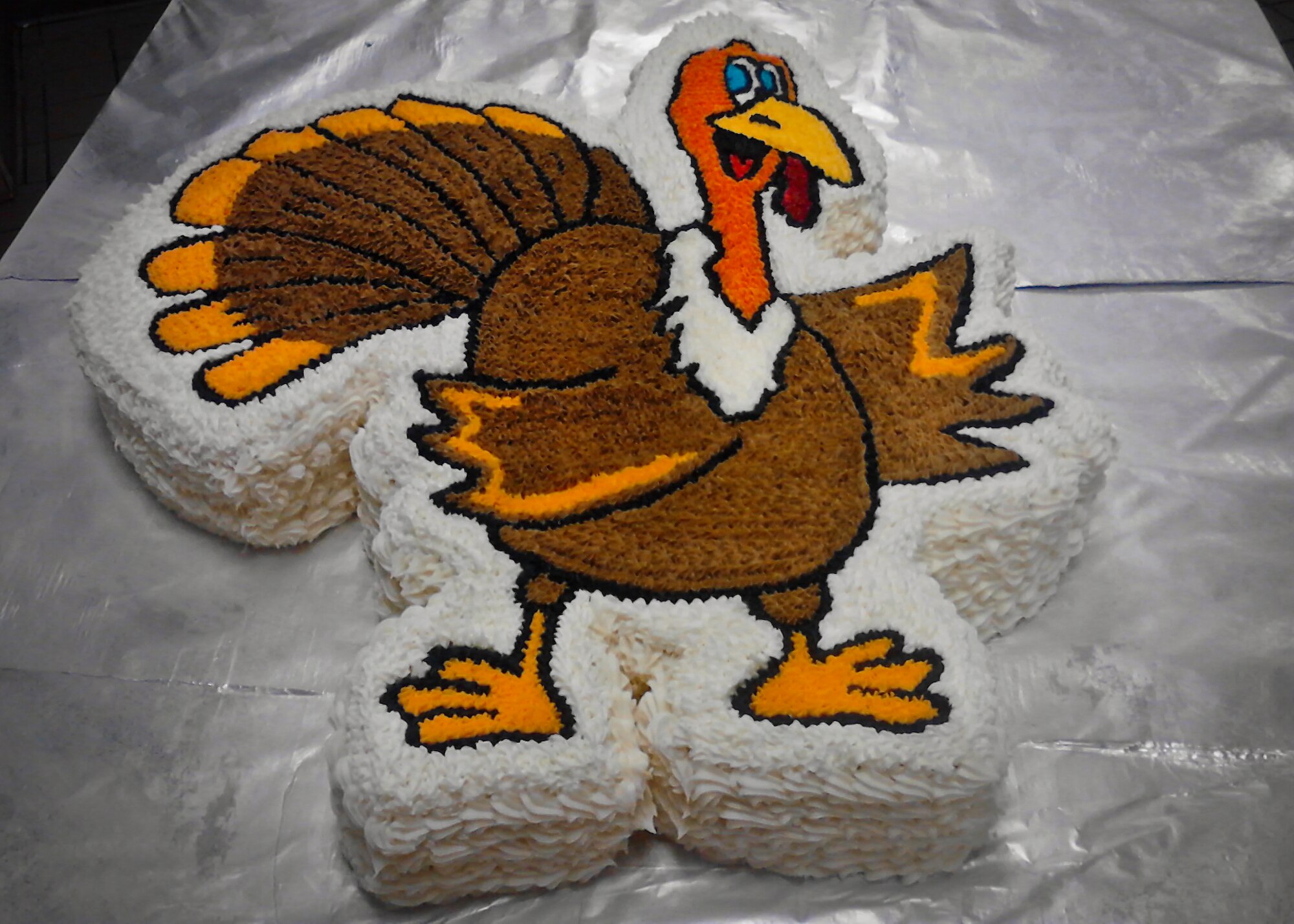 Eglin’s 2012 Thanksgiving cake was designed and created by Senior Airman Glen Gould, of the 96th Force Support Squadron.  Gould was recently selected for training at the Culinary Institute of America.  (Courtesy photo)