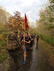Future Marines of Recruiting Substation Green Bay conquered a 5.5 mile hike through Bairds Creek Park in Green Bay, Wis., Oct. 11.  Photo courtesy of Staff Sgt. Aaron Malueg.