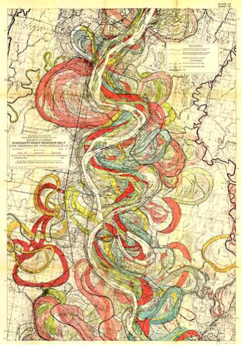 Fisk Map of Mississippi Meander Belt