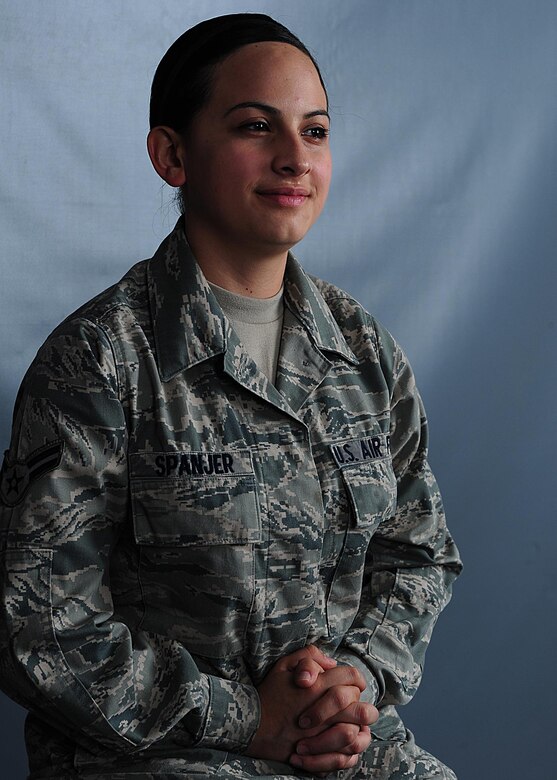 Airman 1st Class Andrea Spangjer is a bioenvironmental engineer with the 4th Aerospace Medicine Squadron at Seymour Johnson Air Force Base, N.C. Spangier is a Colombian native who fought adversity in her country, and settled in the U.S., joined the Air Force and became a U.S. citizen.