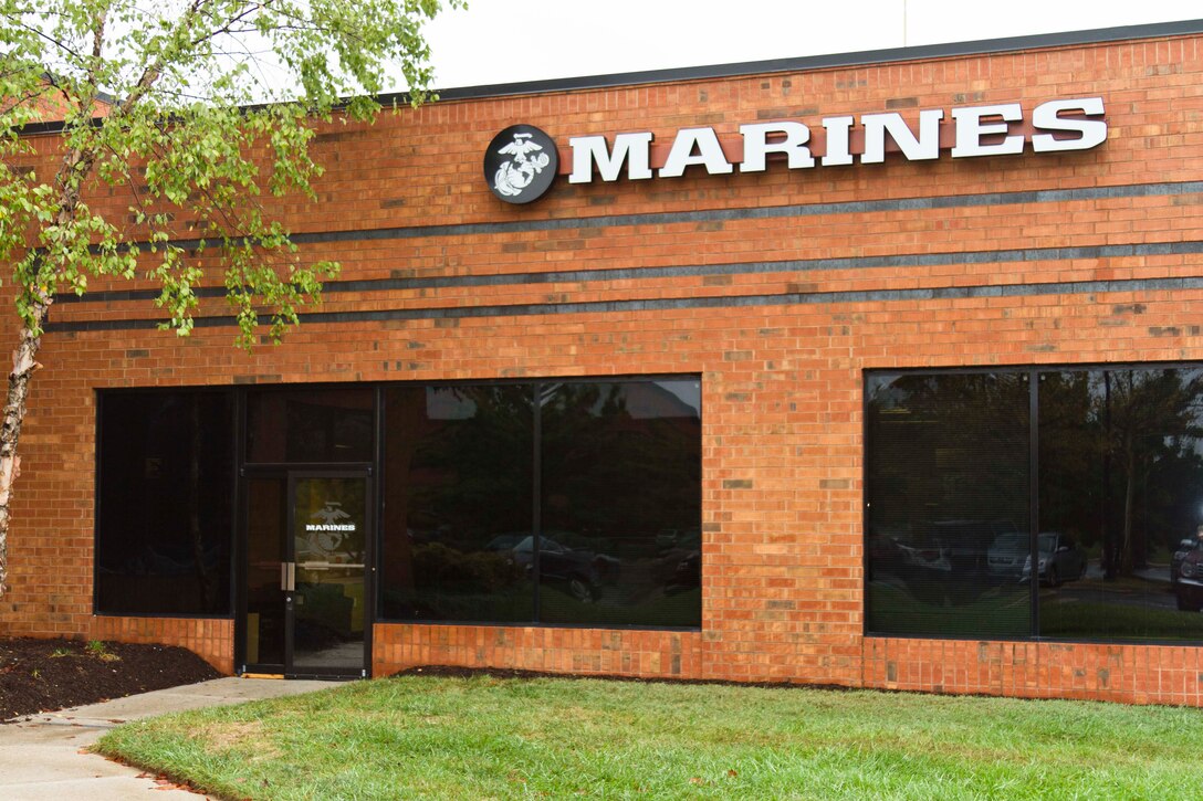 Marine Corps Recruiting Station Baltimore recently moved its headquarters to a new location in Hanover, Md., Sept. 25, 2013. The move to 1334 Ashton Road was necessary due to cost of repairs for their old building, safety concerns and more predominant location.  (U.S. Marine Corps photo by Cpl. Bryan Nygaard/Released) 