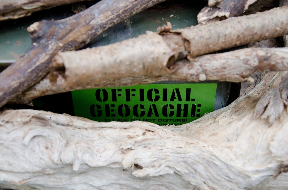Geocaching enthusiasts hide caches in various places. There are nearly two million caches hidden all over the world, including Antarctica. There is even a cache located on the International Space Station. (U.S. Marine Corps photo by Kristen Wong)