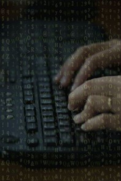 October is National Cyber Awareness Month. Learn the steps to keep your information safe and out of the hands of hackers.  (U.S. Air Force graphic/Staff Sgt. Robert Barnett)