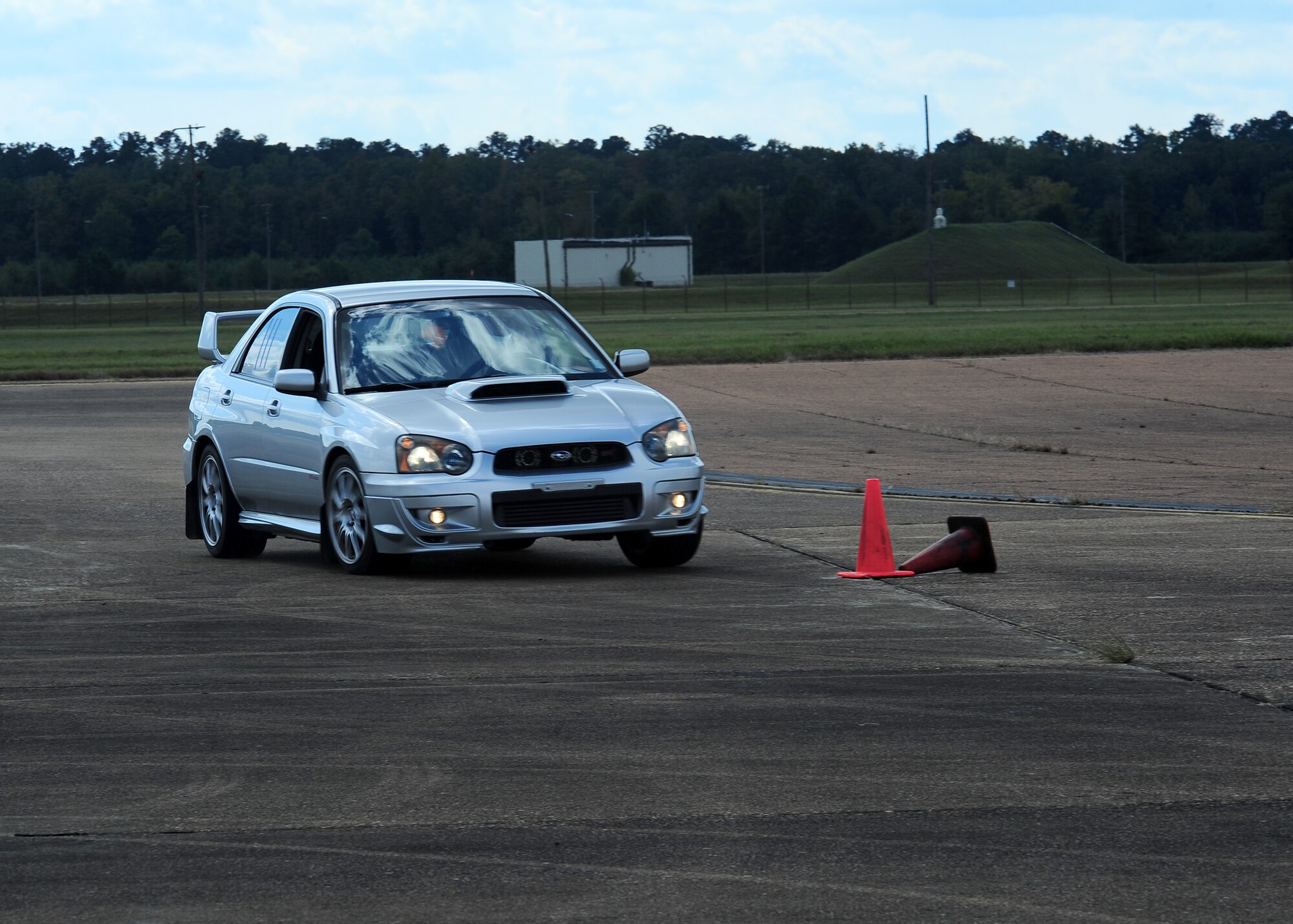 The local Mississippi chapter of the Sports Car Club of America held a two-day autocross race Oct. 19 and 20 on the Columbus Air Force Base SAC ramp. The SCCA’s mission is to bring motorsports to the masses of American men and women who are passionate about automobiles, speed and competition. (U.S. Air Force Photo/Airman Daniel Lile)