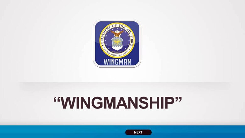 Screen shots from the Wingmanship app created by Airman 1st Class Hwansung Kim, 43d Logistics Readiness Squadron, Pope Army Airfield, N.C.  Wingmanship is an Android mobile application that provides functionality for calling a Wingman, finding a taxi, hotel, calling the base directory or an emergency contact that is available for free at the Google Play Store.  (U.S. Air Force photo/Marvin Krause)
