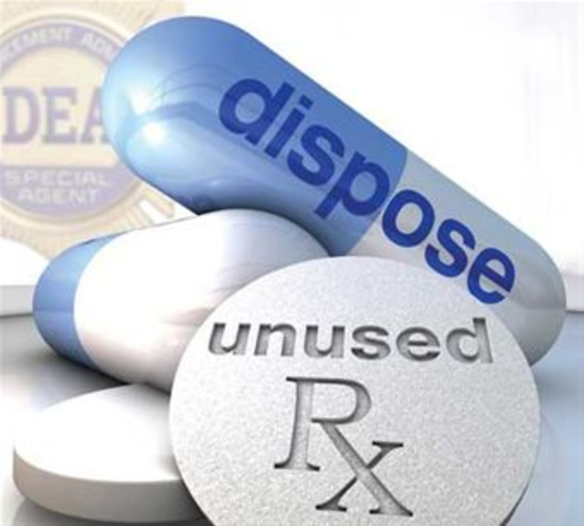 Kirtland Air Force Base will join the Drug Enforcement Administration in the “National Prescription Take-Back” Initiative from 10 a.m. to 2 p.m. Oct. 25 at the 377th Medical Group Clinic lobby, by providing an easily accessible, convenient and secure way to dispose of old, unwanted or unused medication. (Courtesy graphic)
