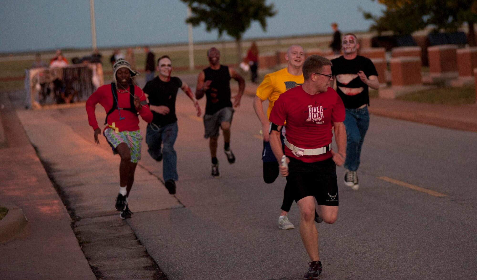 There was a zombie run at Sheppard Oct. 19., sponsored by the Junior Enlisted Team Sheppard (JETS) organization. The event was meant to increase morale and promote fitness. (U.S. Air Force photos by Airman 1st Class Jelani Gibson) 