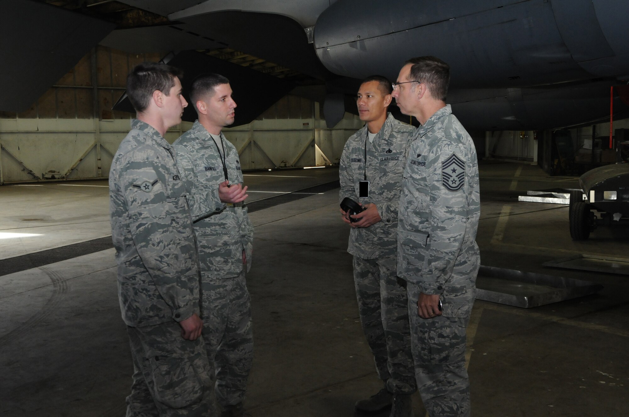 The 5th Aircraft Maintenance Squadron's electronic countermeasures shop maintains the B-52H Stratofortresses electronic warfare systems. These systems give the B-52 the capability to penetrate enemy defenses, destroy the designated target, and return to base safely. The ECM shop ensures this capability is maintained by performing in-depth routine scheduled inspections and by performing unscheduled maintenance repairs. The ECM shops mission is an integral part of our nuclear deterrence capability. (Photo courtesy of the Command Chief Office)