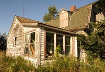 An old homestead sits abandoned in the ghost town of Tagus, N.D. The town was founded in 1900 and had a peek population of 140 people in 1940 before falling into decline. (U.S. Air Force photo/Senior Airman Stephanie Sauberan)