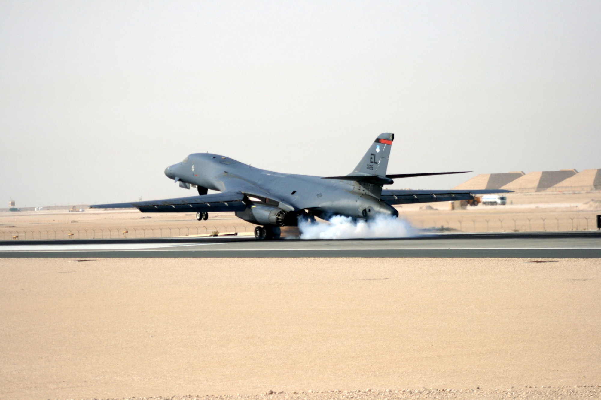 The 9th Expeditionary Bomb Squadron successfully flew a mission in support of the Remotely Operated Video Enhancement Receiver (ROVER) Internet Protocol Network, or RIPN, project, Sept. 24, 2013. During the demonstration, they were able to form a network through the B-1B Lancer's sniper pod to several ROVERs on the ground, effectively allowing them to pass digital close air support targeting coordinates or sensor points of interest to the B-1 crew. (Courtesy Photo) 