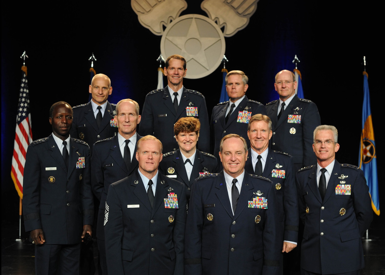 Air Force Chief of Staff Gen. Mark A. Welsh III moderated a forum of senior Air Force general officers on discussing topical issues at Air Force Association’s 2013 Air & Space Conference and Technology Exposition Sept. 18, 2013, Washington, D.C. It’s an opportunity to engaged the Air Forces top uniformed leadership in candid and thought-provoking dialogue on current issues.