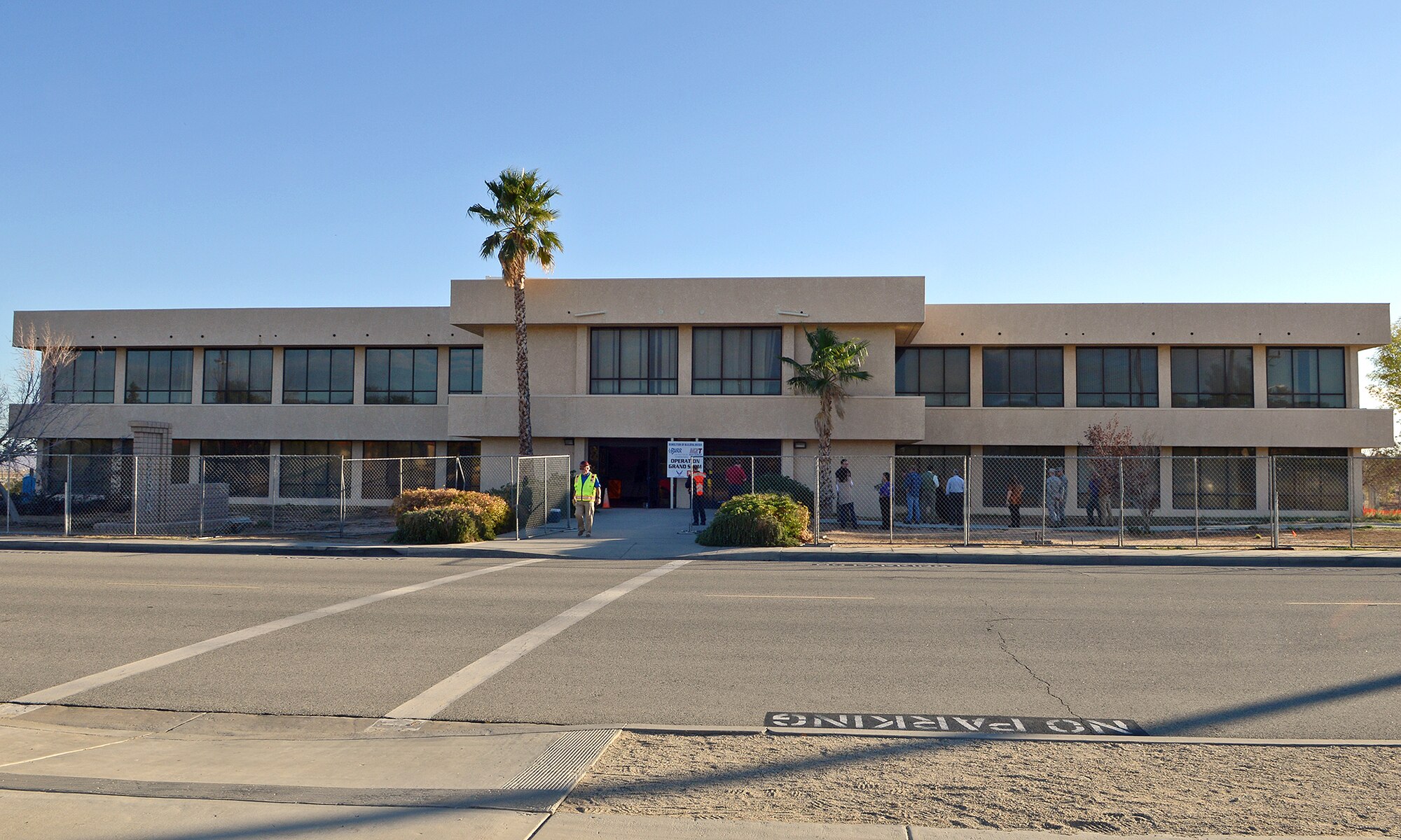 As part of a basewide space optimization initiative, Building 2650A has been a ‘temporary facility’ that was constructed in September 1988 and has been slated for demolition. Over the years it supported a myriad of test programs, but as a temporary facility, its life expectancy has long passed and its energy and maintenance costs are not in line with the new Air Force energy and cost efficiency guidelines. (U.S. Air Force photo by Jet Fabara)