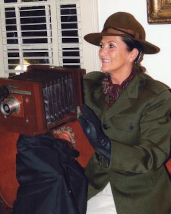 Bayard Wootten arranges her camera to take photos and tell her story at last year’s 22nd Annual New Bern GhostWalk. Wootten was a New Bern native.
